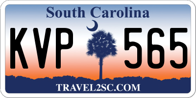 SC license plate KVP565