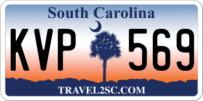 SC license plate KVP569