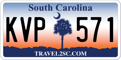 SC license plate KVP571