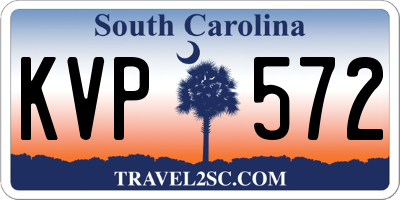 SC license plate KVP572