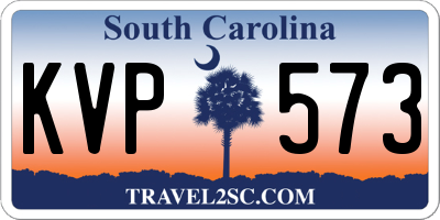 SC license plate KVP573
