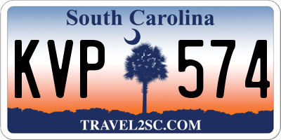 SC license plate KVP574