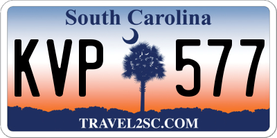 SC license plate KVP577