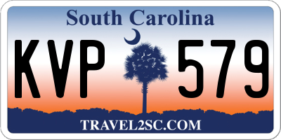 SC license plate KVP579