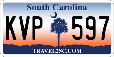 SC license plate KVP597