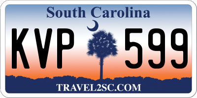 SC license plate KVP599