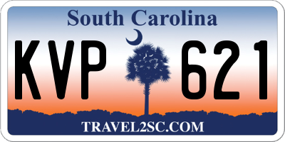 SC license plate KVP621