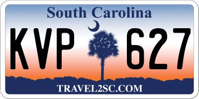SC license plate KVP627
