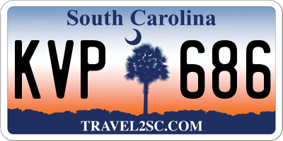 SC license plate KVP686