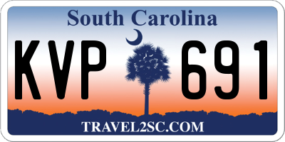 SC license plate KVP691