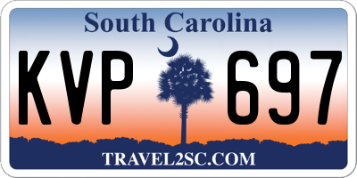 SC license plate KVP697