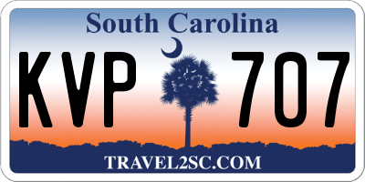 SC license plate KVP707