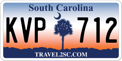 SC license plate KVP712