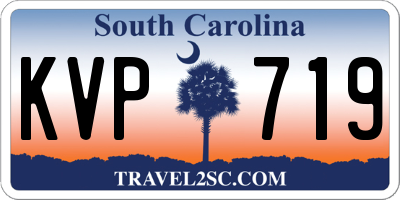 SC license plate KVP719