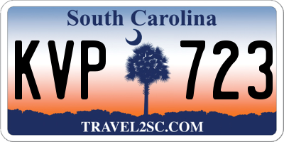 SC license plate KVP723