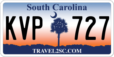 SC license plate KVP727