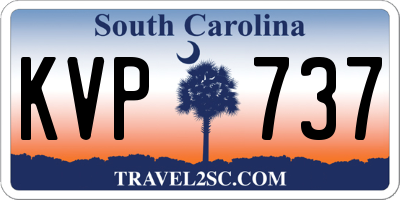 SC license plate KVP737