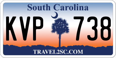 SC license plate KVP738