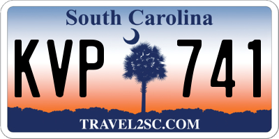 SC license plate KVP741