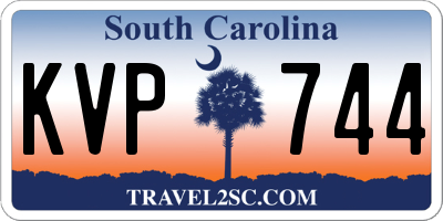 SC license plate KVP744