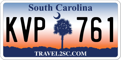 SC license plate KVP761