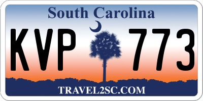SC license plate KVP773
