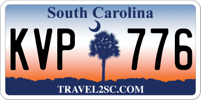 SC license plate KVP776