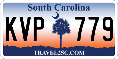 SC license plate KVP779