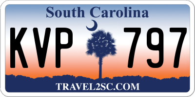 SC license plate KVP797