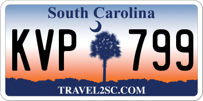 SC license plate KVP799