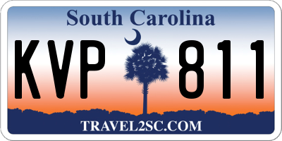 SC license plate KVP811