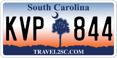 SC license plate KVP844