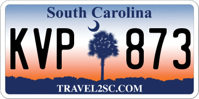 SC license plate KVP873