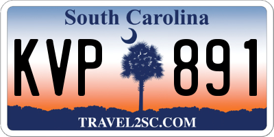 SC license plate KVP891