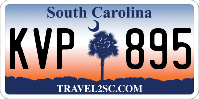 SC license plate KVP895