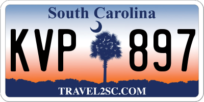 SC license plate KVP897