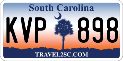 SC license plate KVP898
