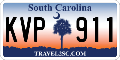 SC license plate KVP911