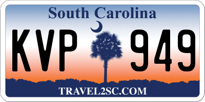 SC license plate KVP949