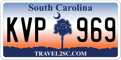 SC license plate KVP969