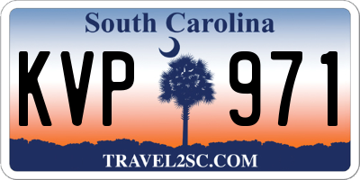 SC license plate KVP971