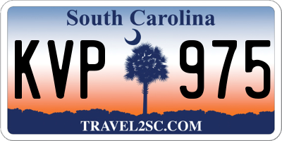 SC license plate KVP975