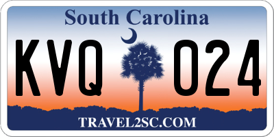 SC license plate KVQ024