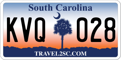 SC license plate KVQ028