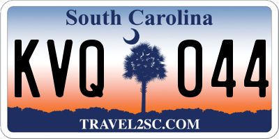 SC license plate KVQ044