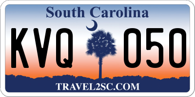 SC license plate KVQ050