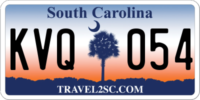 SC license plate KVQ054