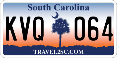 SC license plate KVQ064