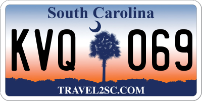 SC license plate KVQ069