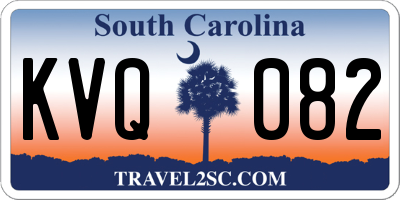SC license plate KVQ082